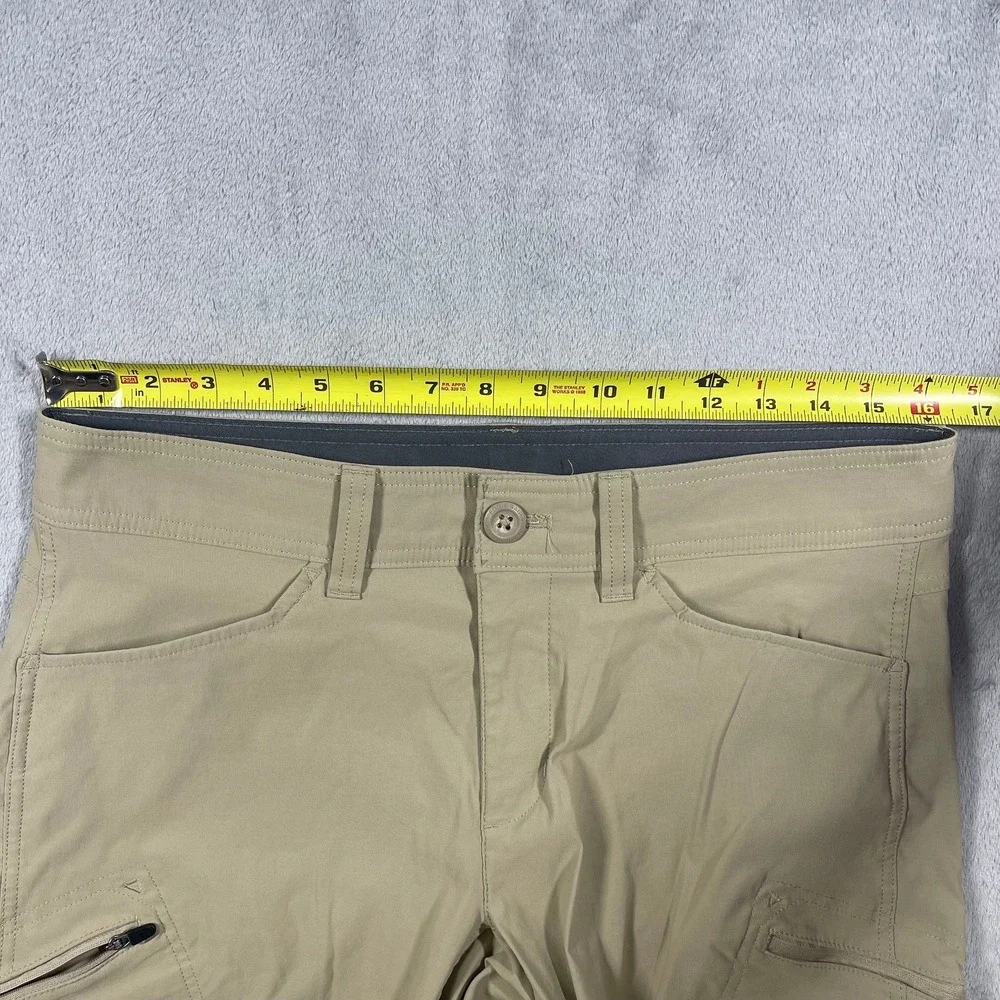 Eddie Bauer First Ascent Shorts Mens 32 Tan Guide Hiking Technical Stretch
